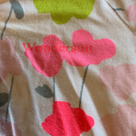 BONDS Wondersuit 0-3 months 000 Zippy Onesie Neon Pink Floral Baby Infant - Picture 3 of 6
